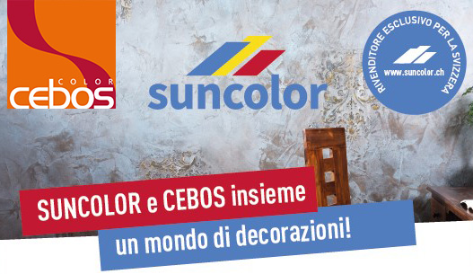 Read more about the article SUNCOLOR e CEBOS insieme un mondo di decorazioni!